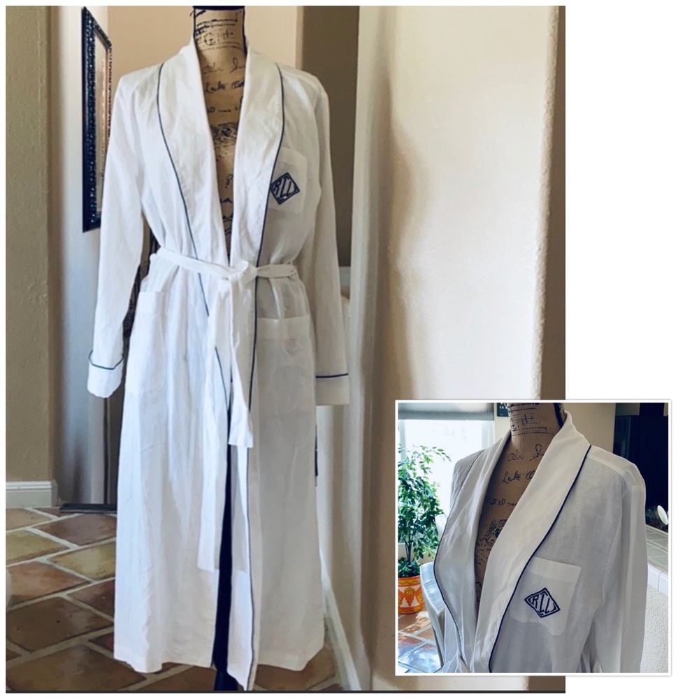 LAUREN RALPH LAUREN Long Linen/Cotton Robe NWT❤️
